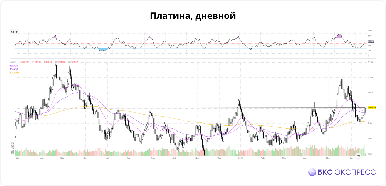 Срочный рынок. Платина возьмет паузу